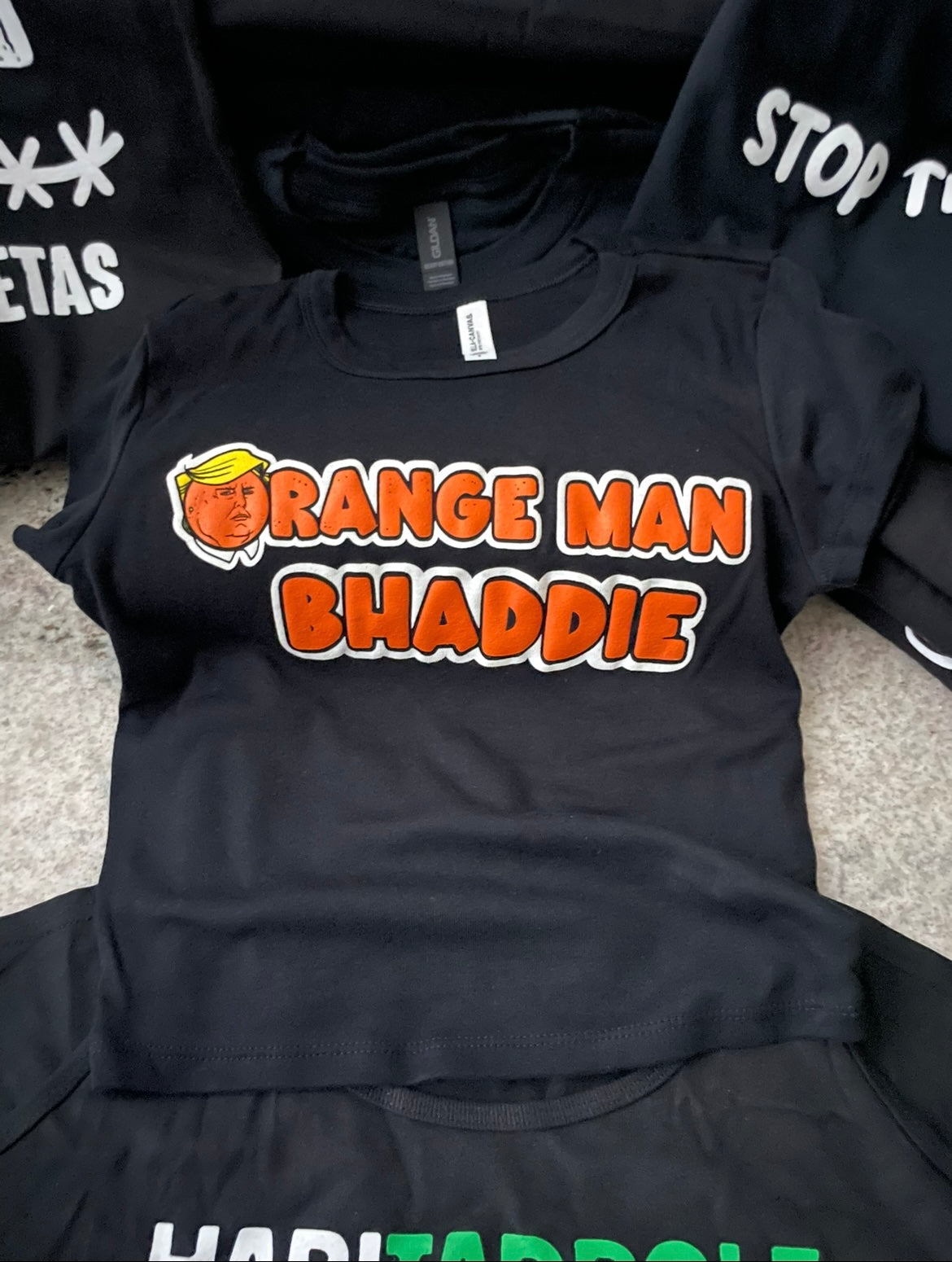 Orange Man Bhaddie Crop Top