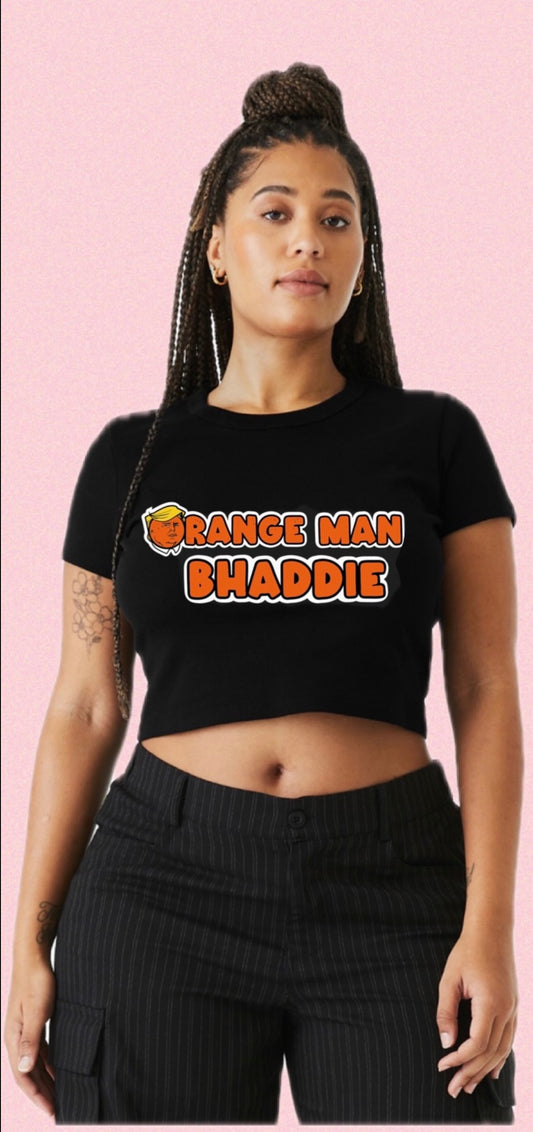 Orange Man Bhaddie Crop Top